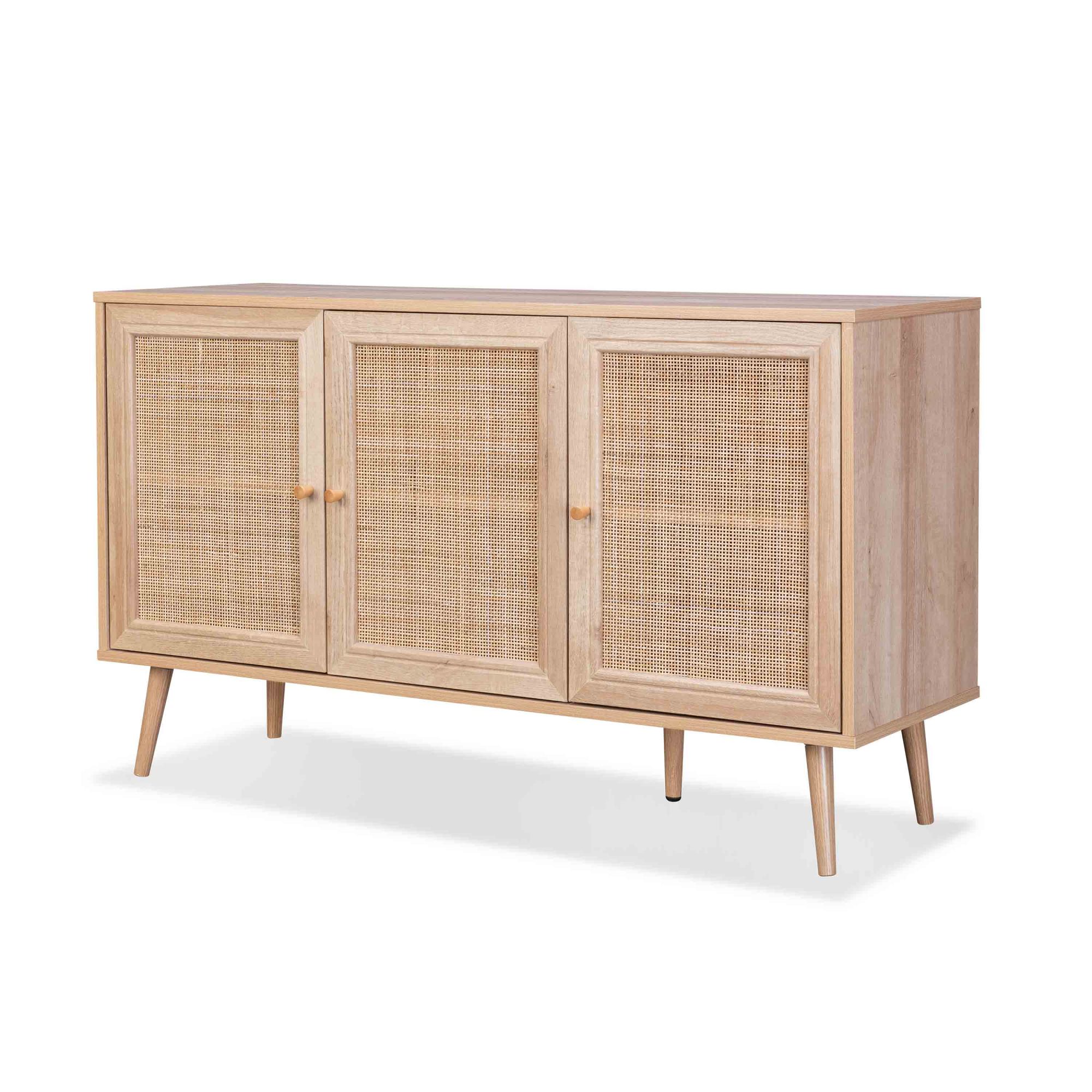 Buffet Cabinet BOHEME Wooden and Cane Rattan